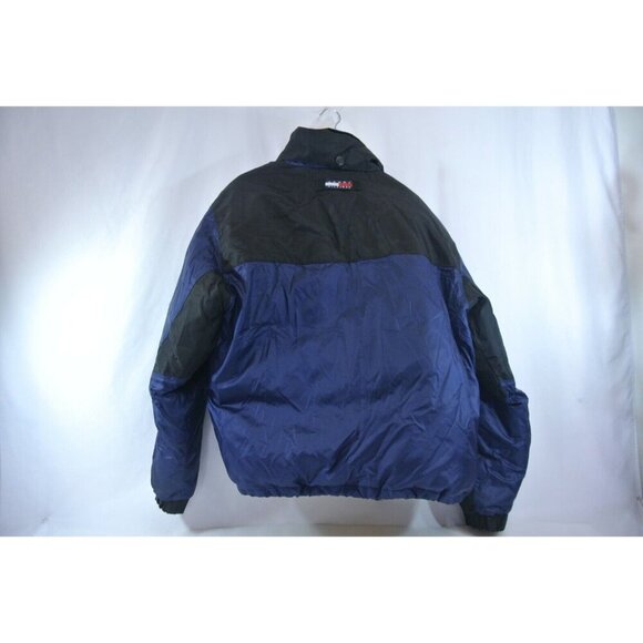 Tommy Hilfiger Expedition Outdoors Spell Out Flag Puffer Jacket 90s Mens Med Vtg - Picture 11 of 12